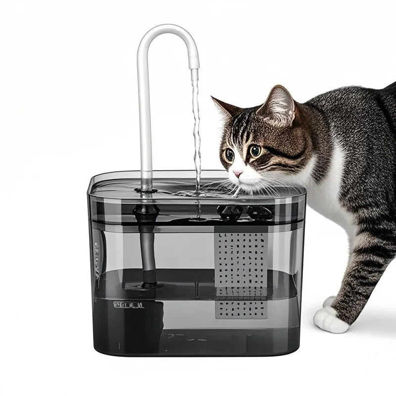 1.5L Cat Water Dispenser Automatic Circulation Flow Silent Non Wet Mouth Water Dispenser Pet Supplies