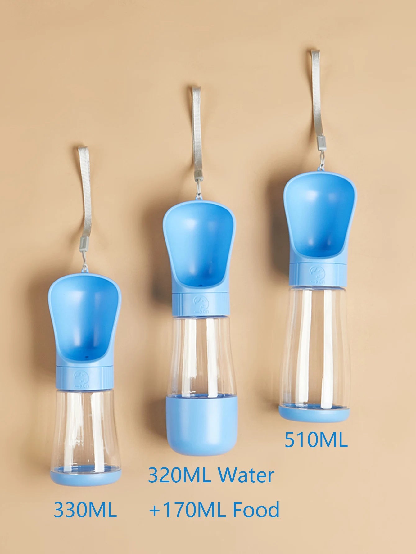 Pet Dog Water Bottle for Small Large Dogs Cat Hiking Leakproof 2 in 1 Puppy Food Feeder Golden Retriever French Bulldog Supplies